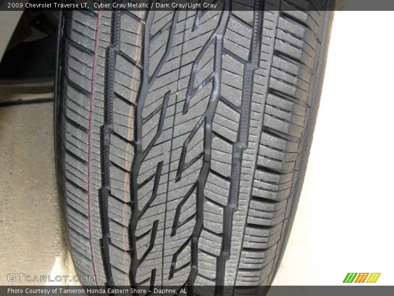 Cyber Gray Metallic / Dark Gray/Light Gray 2009 Chevrolet Traverse LT