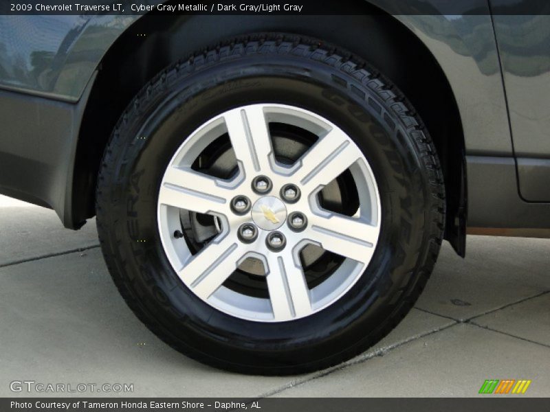 Cyber Gray Metallic / Dark Gray/Light Gray 2009 Chevrolet Traverse LT