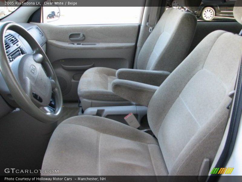 Clear White / Beige 2005 Kia Sedona LX