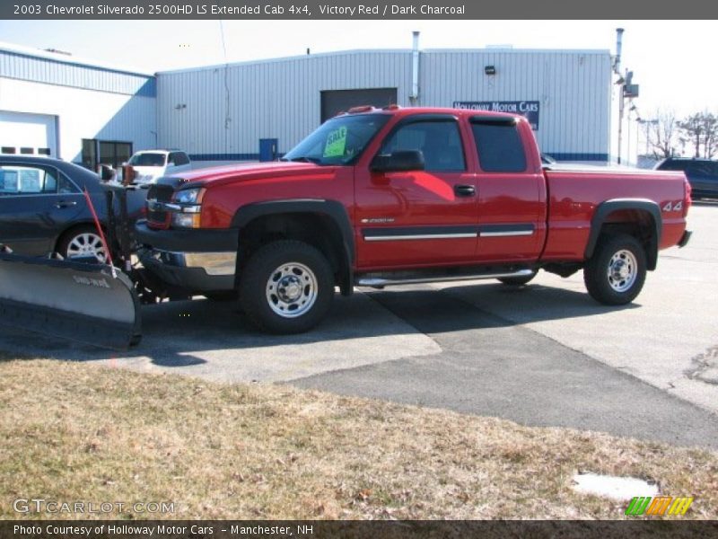 Victory Red / Dark Charcoal 2003 Chevrolet Silverado 2500HD LS Extended Cab 4x4