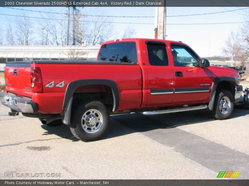 Victory Red / Dark Charcoal 2003 Chevrolet Silverado 2500HD LS Extended Cab 4x4