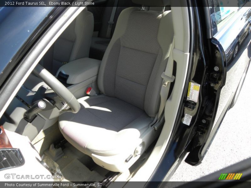 Ebony Black / Light Stone 2012 Ford Taurus SEL