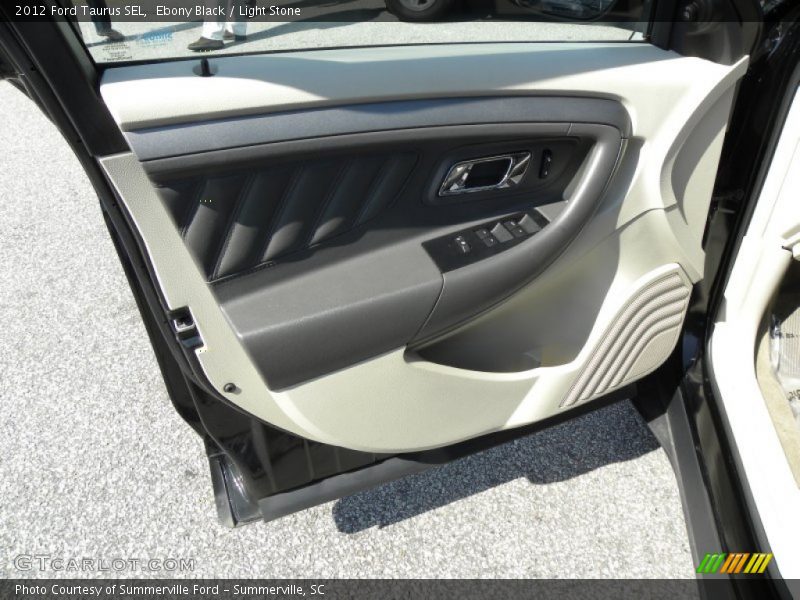Ebony Black / Light Stone 2012 Ford Taurus SEL