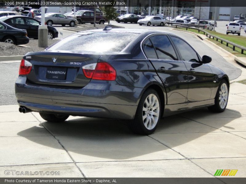 Sparkling Graphite Metallic / Black 2006 BMW 3 Series 330i Sedan