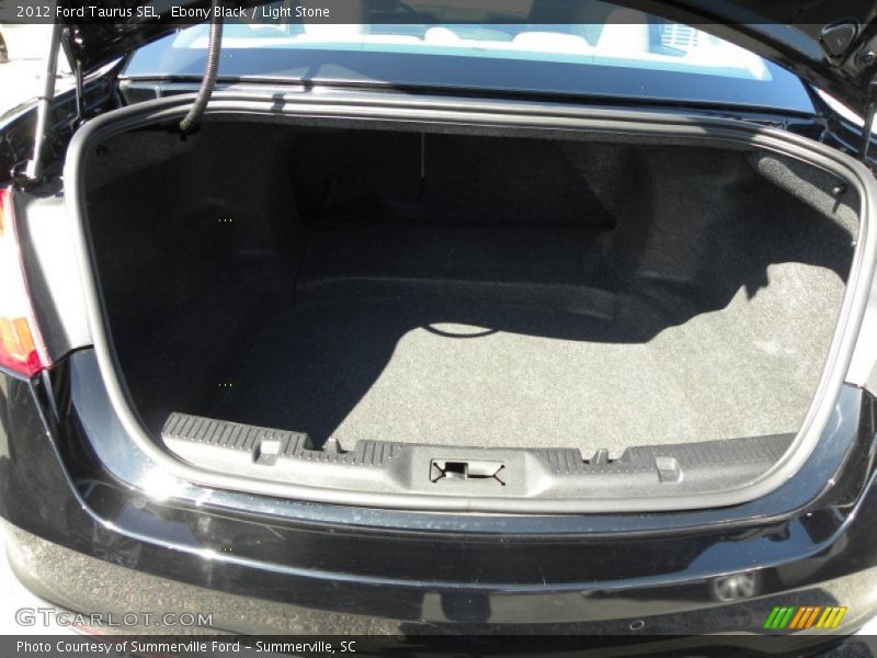Ebony Black / Light Stone 2012 Ford Taurus SEL