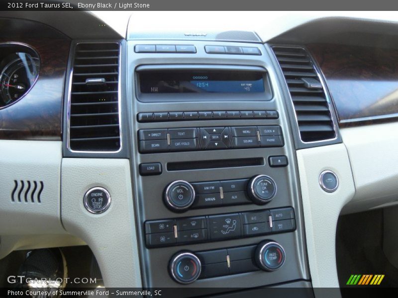 Ebony Black / Light Stone 2012 Ford Taurus SEL