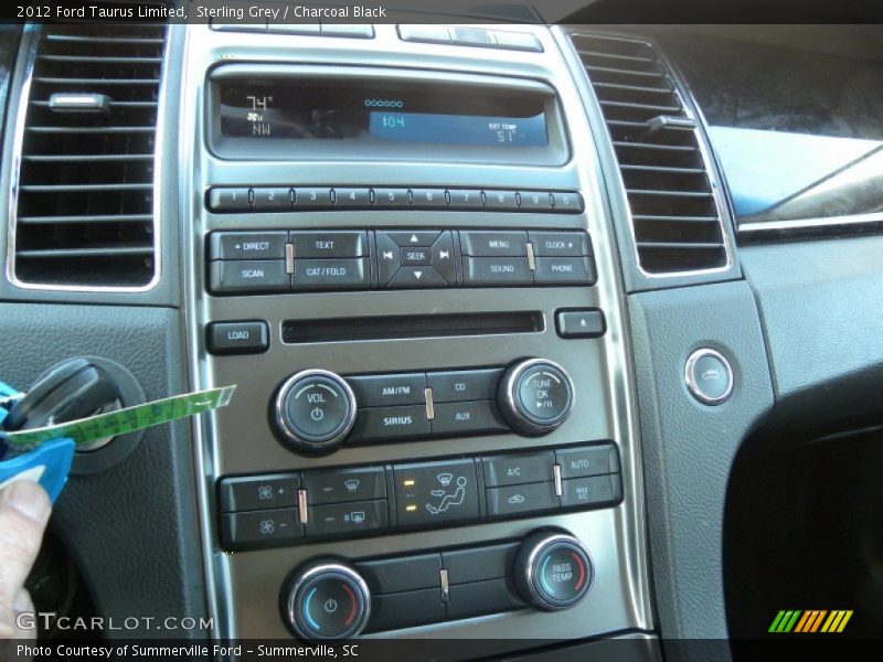 Sterling Grey / Charcoal Black 2012 Ford Taurus Limited
