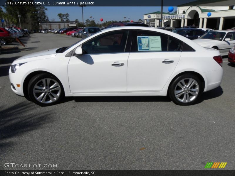 Summit White / Jet Black 2012 Chevrolet Cruze LTZ