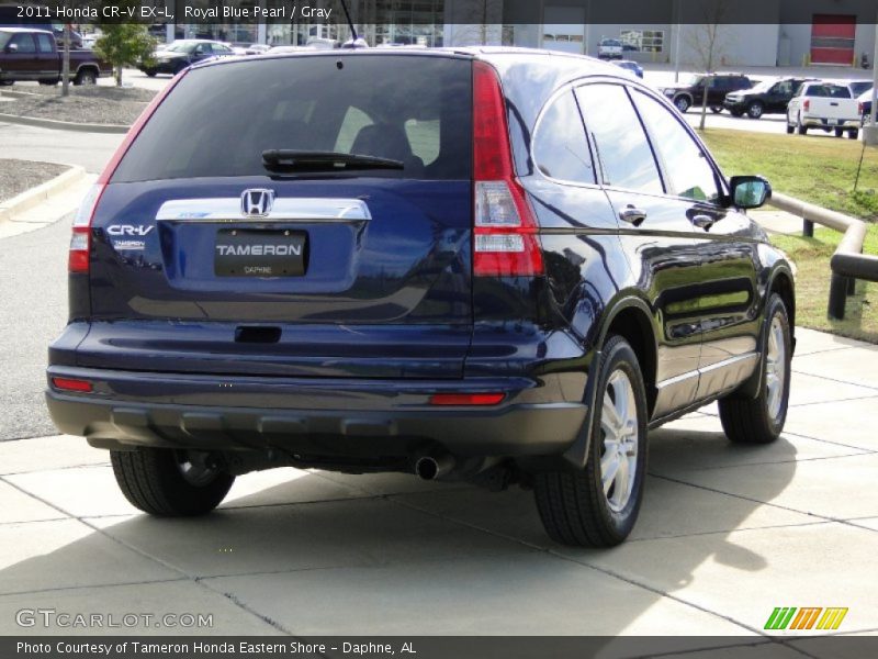 Royal Blue Pearl / Gray 2011 Honda CR-V EX-L