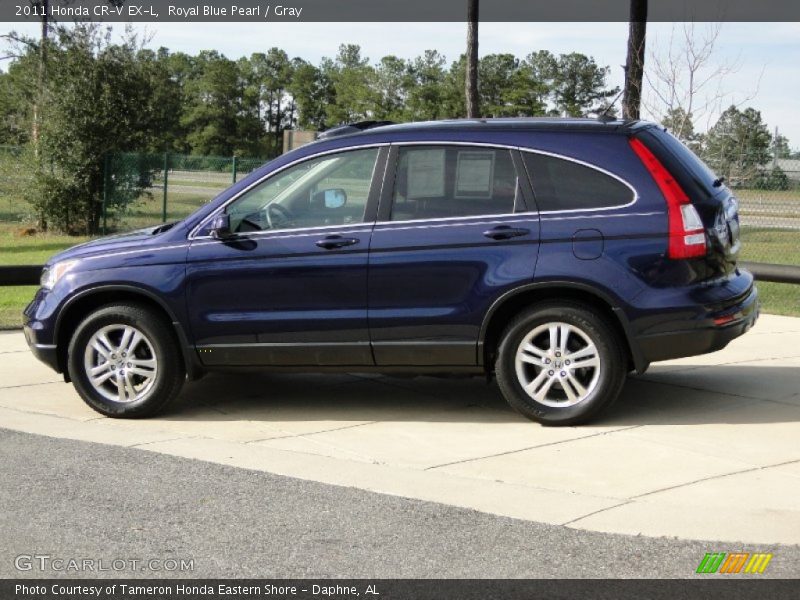 Royal Blue Pearl / Gray 2011 Honda CR-V EX-L