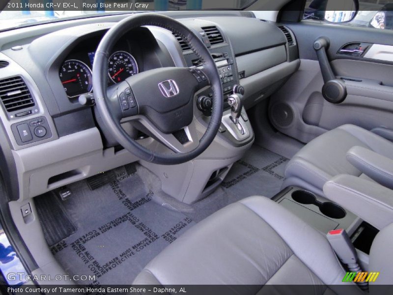 Royal Blue Pearl / Gray 2011 Honda CR-V EX-L