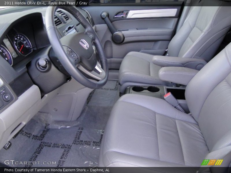 Royal Blue Pearl / Gray 2011 Honda CR-V EX-L
