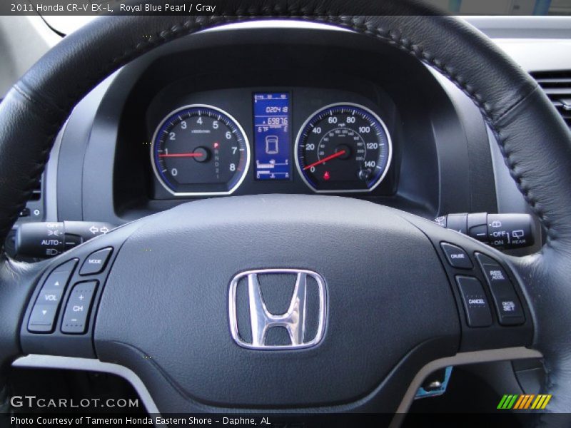 Royal Blue Pearl / Gray 2011 Honda CR-V EX-L