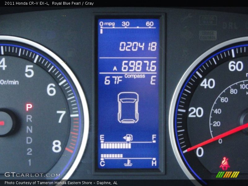 Royal Blue Pearl / Gray 2011 Honda CR-V EX-L