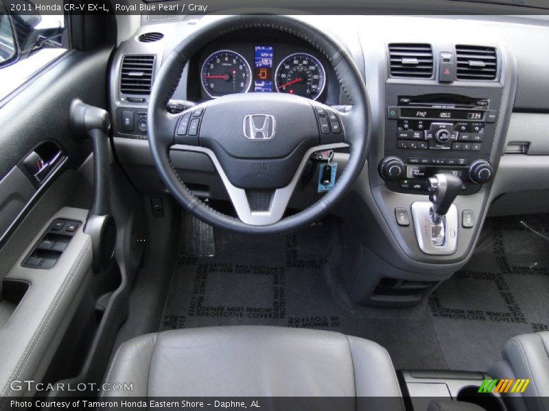 Royal Blue Pearl / Gray 2011 Honda CR-V EX-L