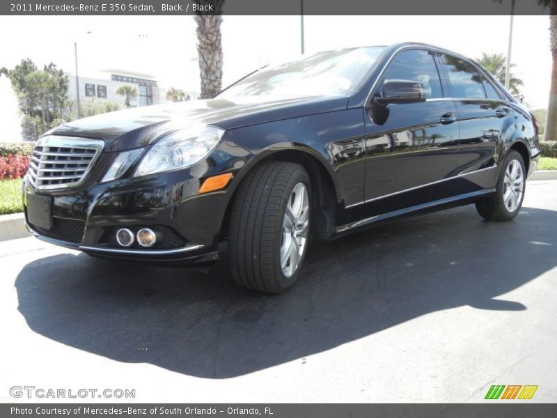 Black / Black 2011 Mercedes-Benz E 350 Sedan