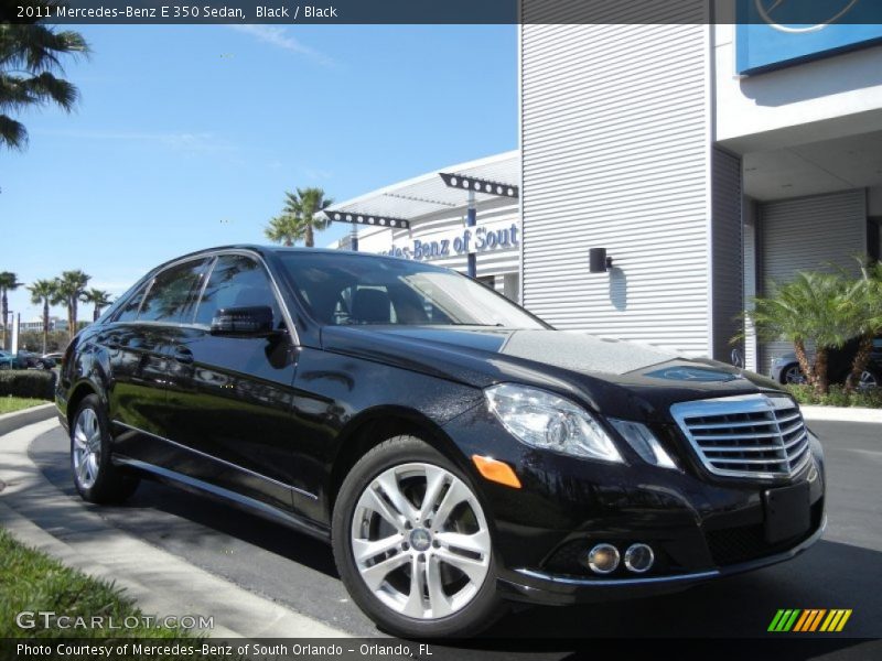Black / Black 2011 Mercedes-Benz E 350 Sedan