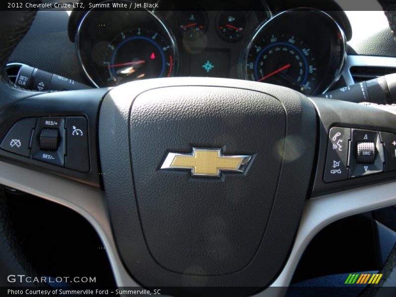 Summit White / Jet Black 2012 Chevrolet Cruze LTZ