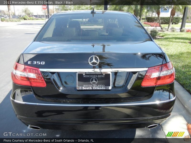 Black / Black 2011 Mercedes-Benz E 350 Sedan