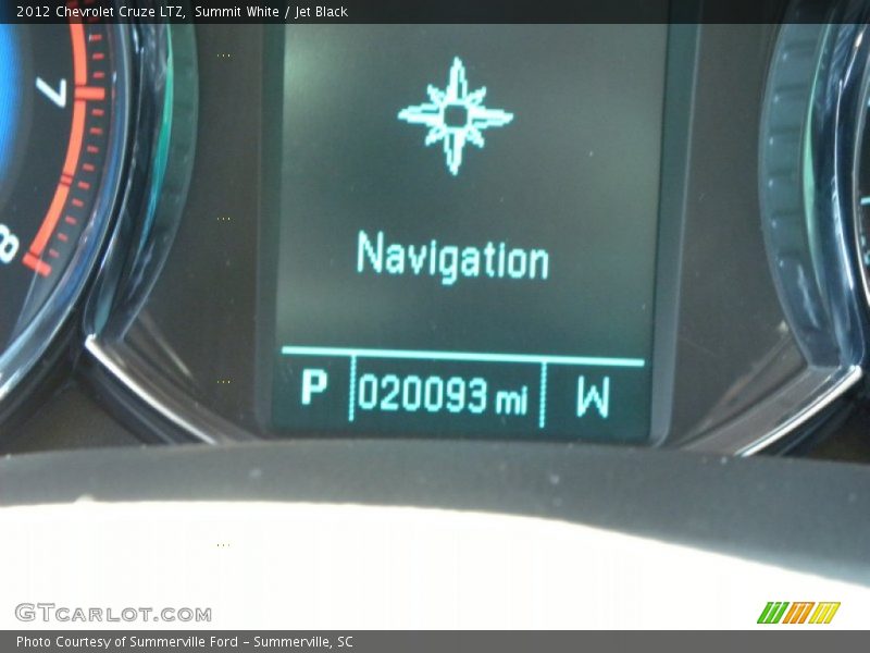 Summit White / Jet Black 2012 Chevrolet Cruze LTZ