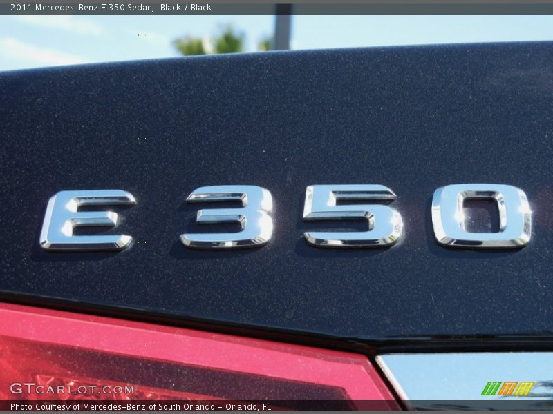 Black / Black 2011 Mercedes-Benz E 350 Sedan