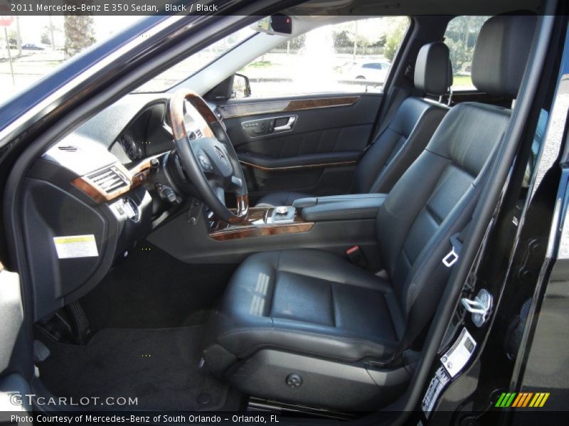 Black / Black 2011 Mercedes-Benz E 350 Sedan