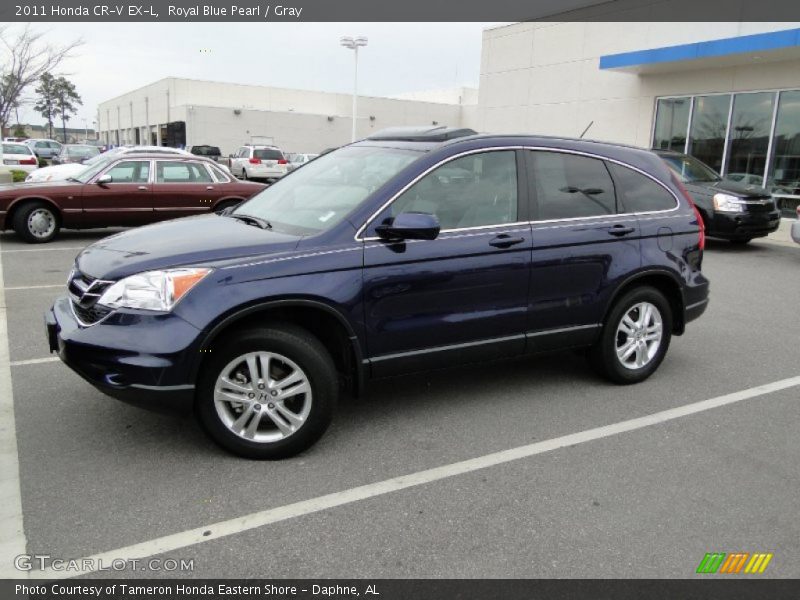 Royal Blue Pearl / Gray 2011 Honda CR-V EX-L