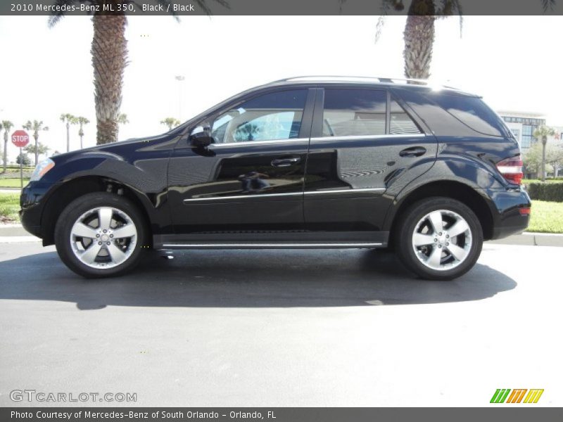 Black / Black 2010 Mercedes-Benz ML 350