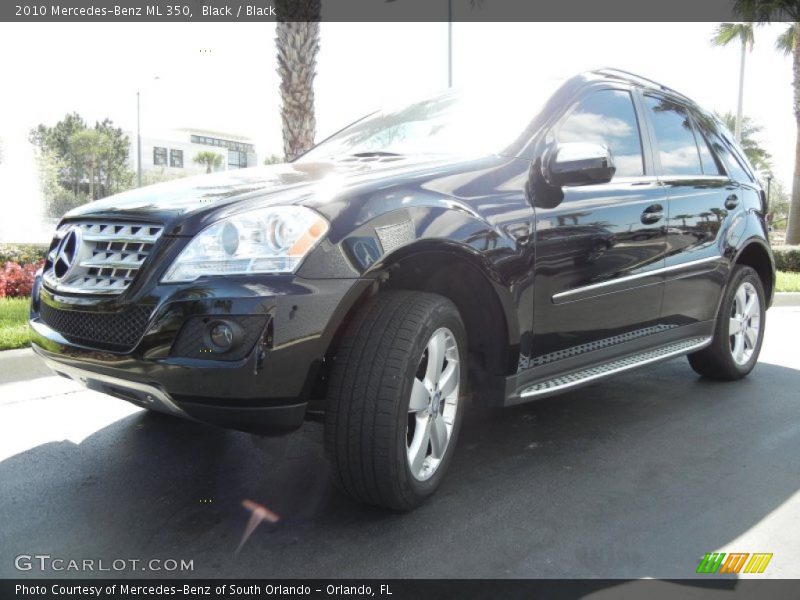 Black / Black 2010 Mercedes-Benz ML 350