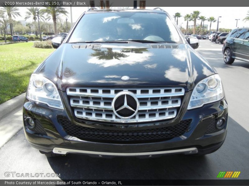 Black / Black 2010 Mercedes-Benz ML 350