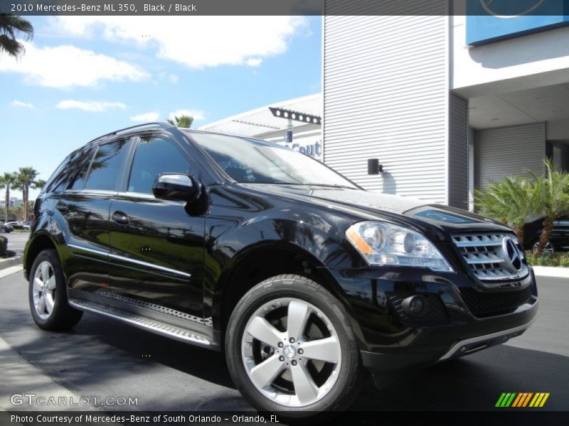 Black / Black 2010 Mercedes-Benz ML 350