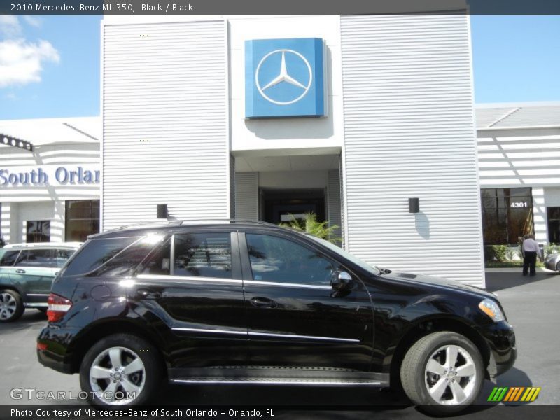Black / Black 2010 Mercedes-Benz ML 350
