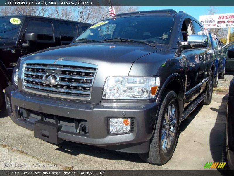 Silver Graphite / Graphite 2010 Infiniti QX 56 4WD