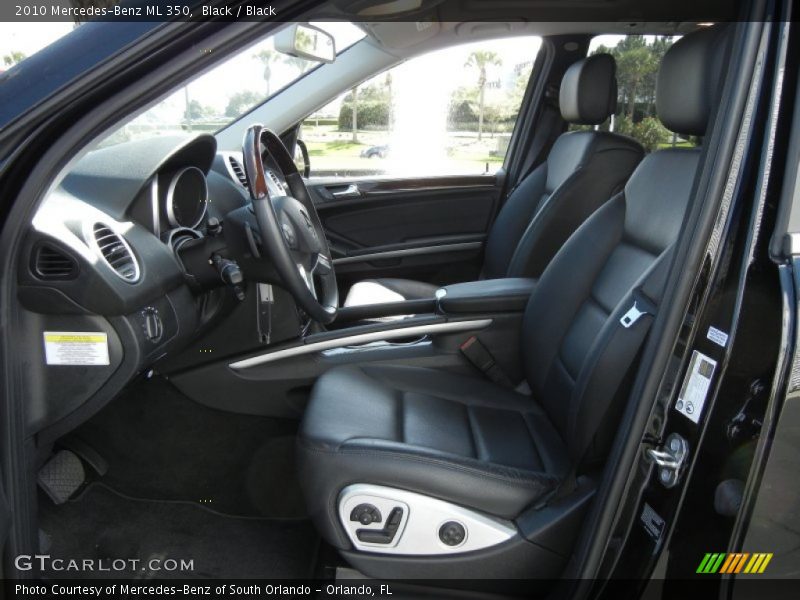 Black / Black 2010 Mercedes-Benz ML 350