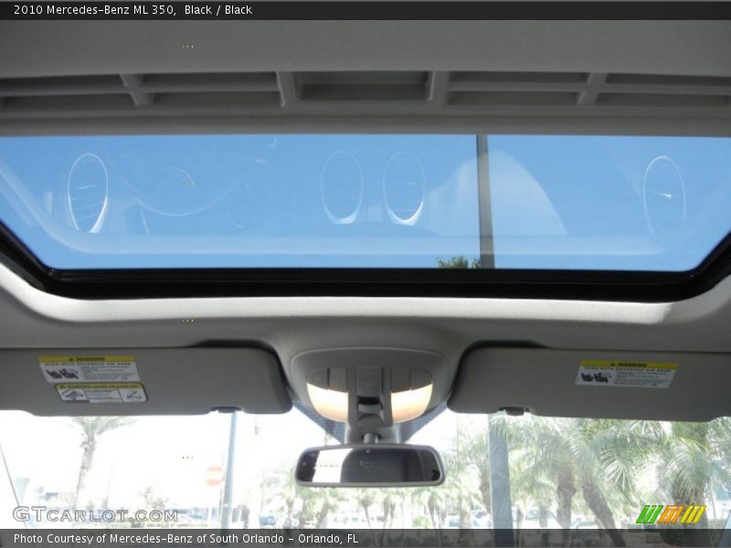 Black / Black 2010 Mercedes-Benz ML 350