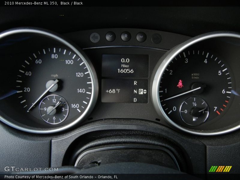 Black / Black 2010 Mercedes-Benz ML 350