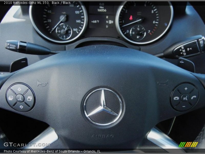 Black / Black 2010 Mercedes-Benz ML 350