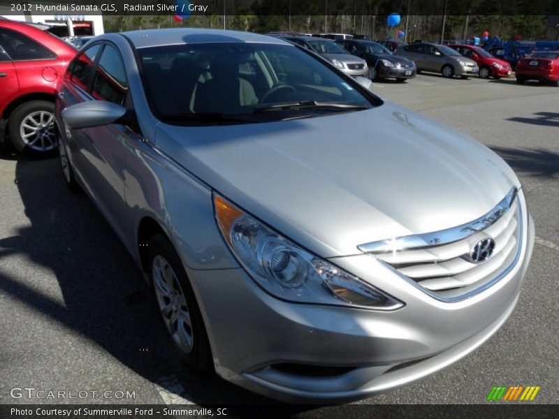 Radiant Silver / Gray 2012 Hyundai Sonata GLS