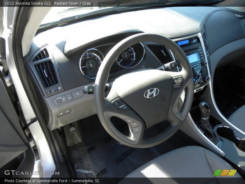 Radiant Silver / Gray 2012 Hyundai Sonata GLS