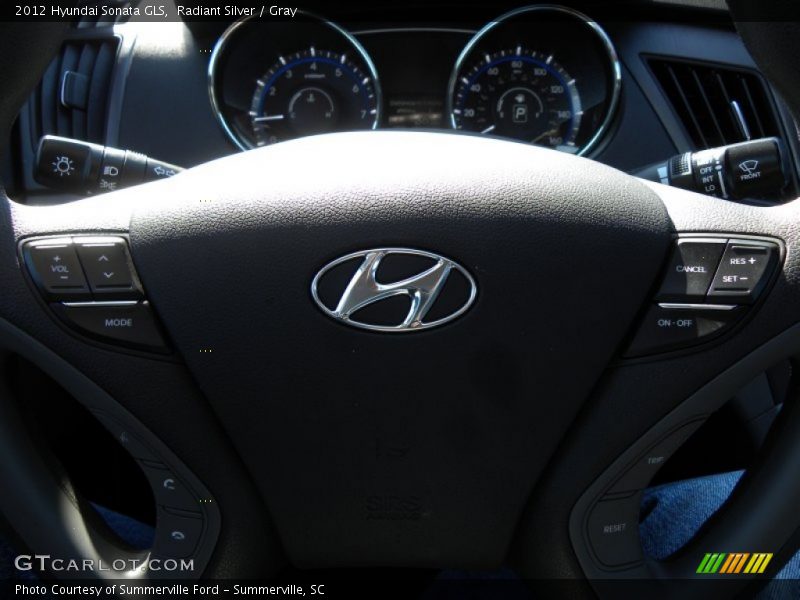 Radiant Silver / Gray 2012 Hyundai Sonata GLS