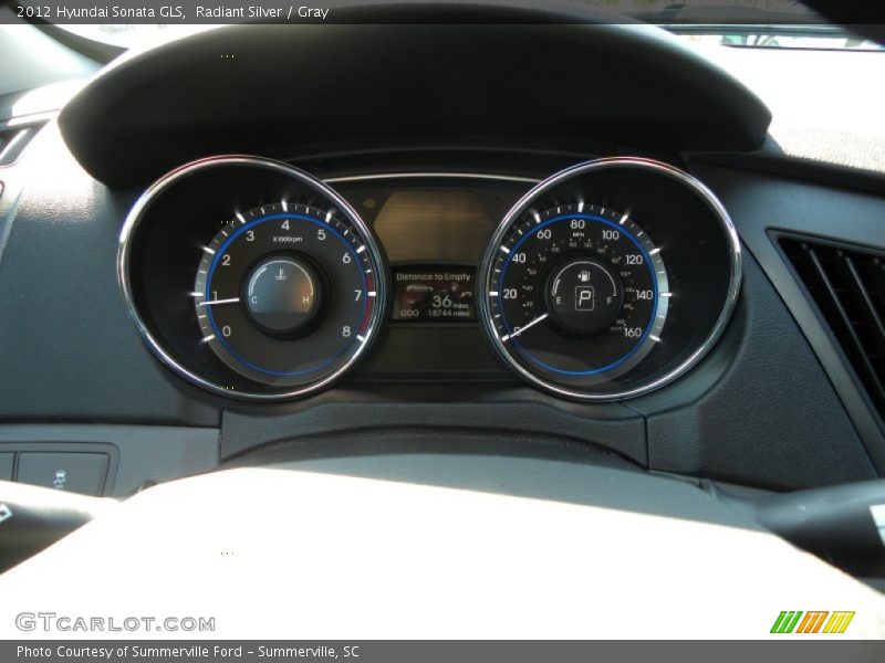 Radiant Silver / Gray 2012 Hyundai Sonata GLS