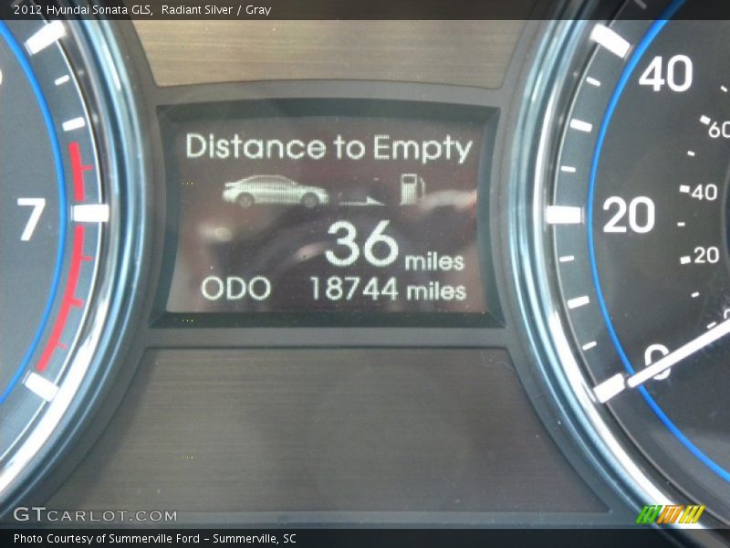 Radiant Silver / Gray 2012 Hyundai Sonata GLS