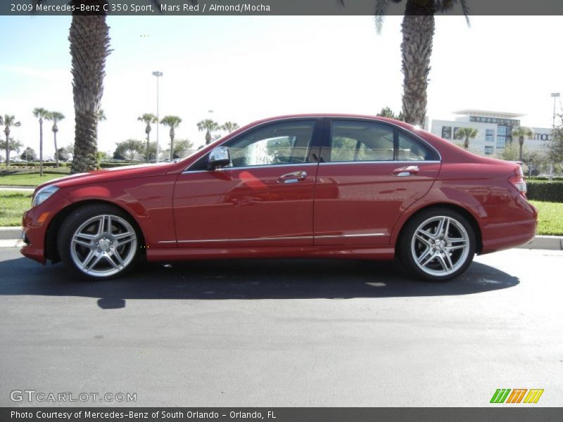 Mars Red / Almond/Mocha 2009 Mercedes-Benz C 350 Sport
