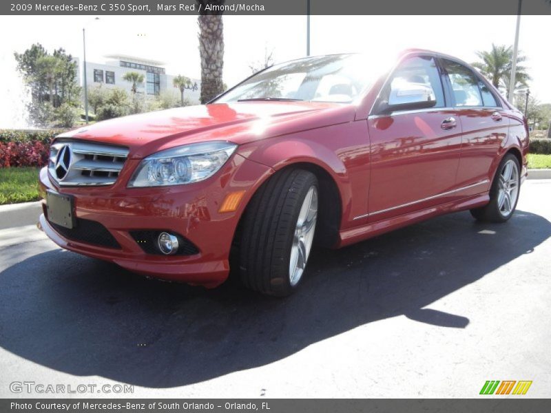 Mars Red / Almond/Mocha 2009 Mercedes-Benz C 350 Sport