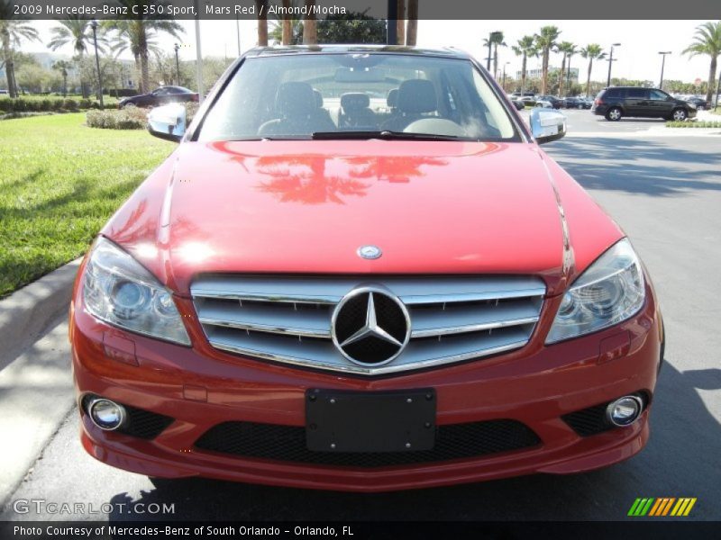 Mars Red / Almond/Mocha 2009 Mercedes-Benz C 350 Sport