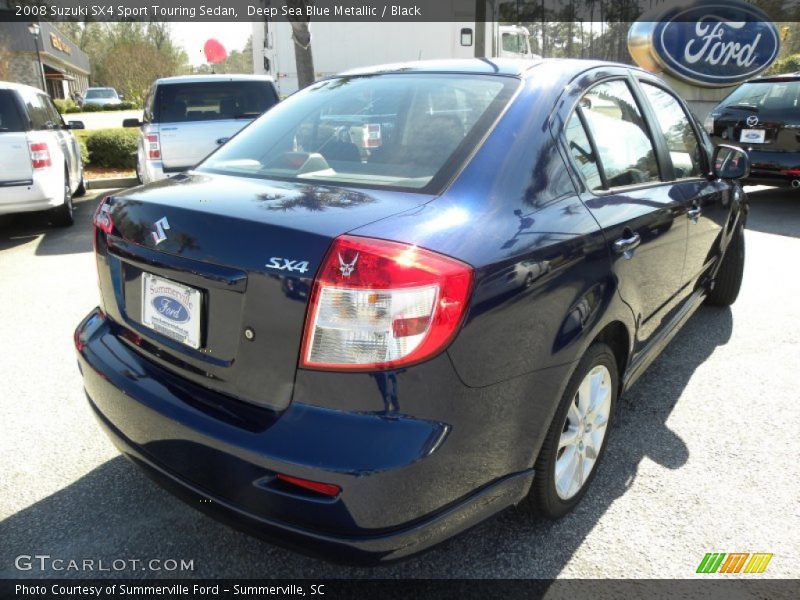 Deep Sea Blue Metallic / Black 2008 Suzuki SX4 Sport Touring Sedan