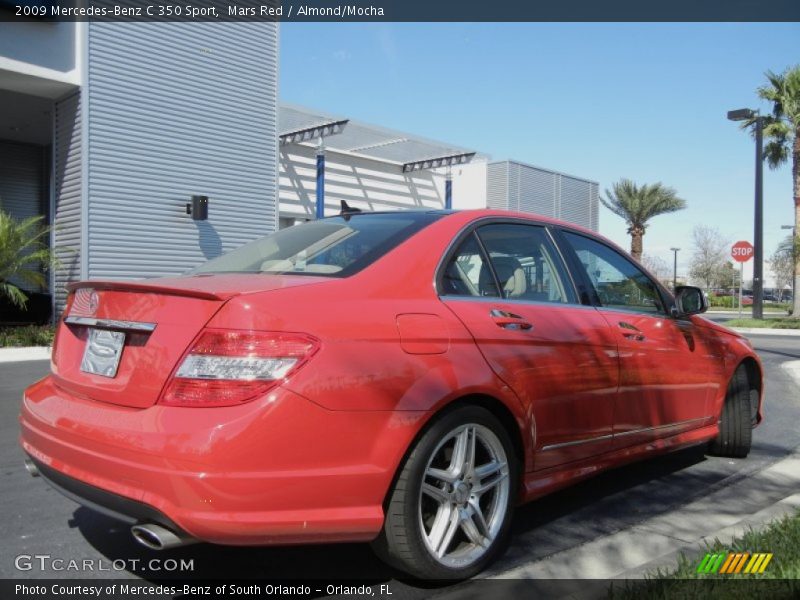 Mars Red / Almond/Mocha 2009 Mercedes-Benz C 350 Sport