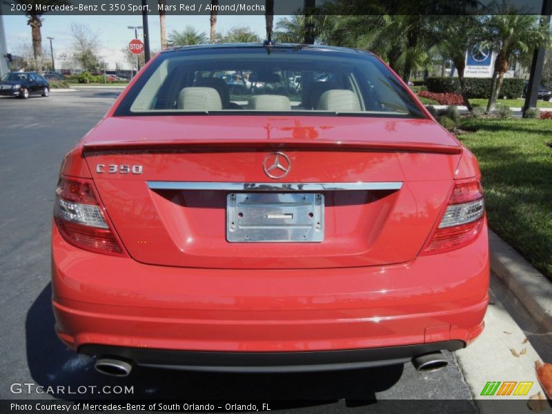 Mars Red / Almond/Mocha 2009 Mercedes-Benz C 350 Sport