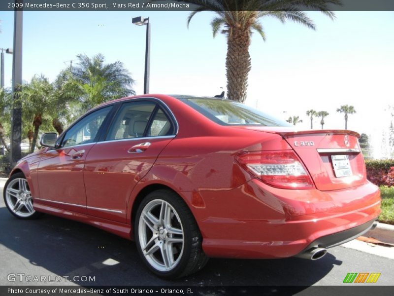 Mars Red / Almond/Mocha 2009 Mercedes-Benz C 350 Sport