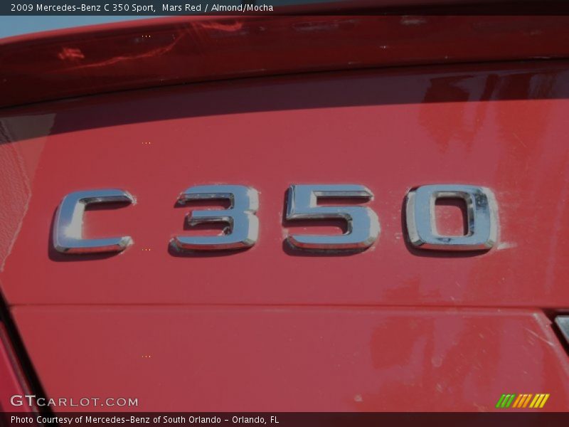 Mars Red / Almond/Mocha 2009 Mercedes-Benz C 350 Sport